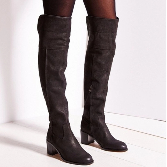 Sam Edelman Over The Knee Boots Nubuck Leather Joplin - Picture 1 of 16